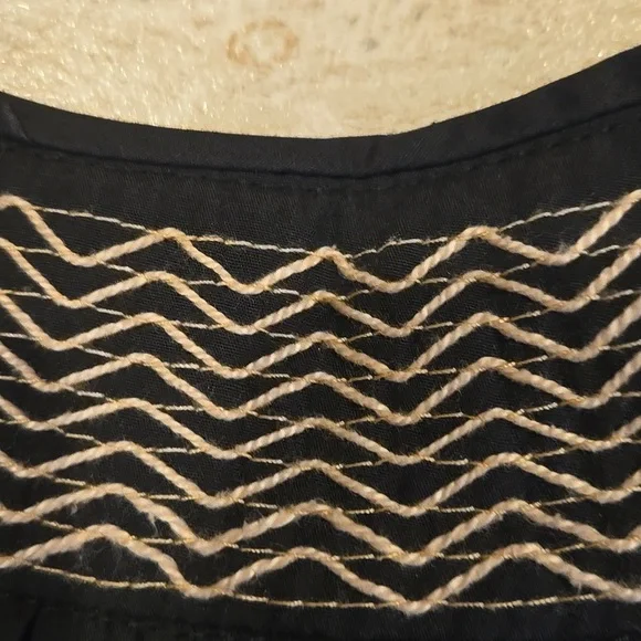 Anthropologie Stylish Embroidered Black Blouse - Picture 9 of 9